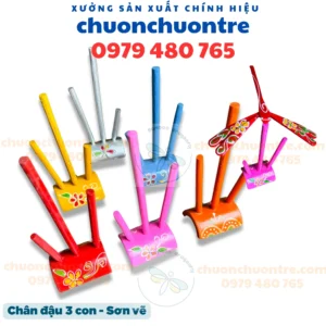 Chân đậu 3 sơn vẽ