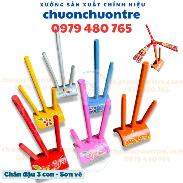 Chân đậu 3 sơn vẽ
