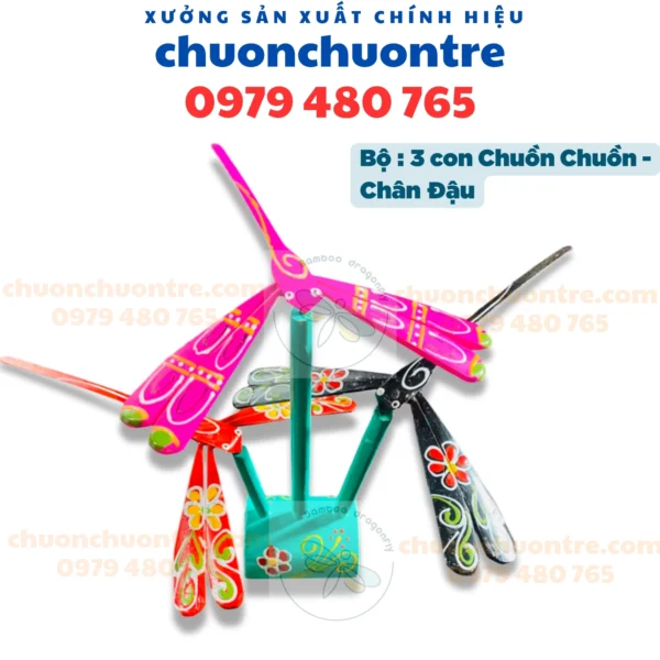 Chân đậu 3 sơn vẽ
