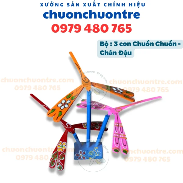 Chân đậu 3 sơn vẽ